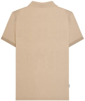 Lambretta Heren Contrast Paneel Vintage Poloshirt (Steen) - S