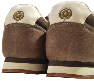 Lambretta Heren Diego Sneakers (Chocolade/Cremé) - maat EU 43 / UK 9 Chocoladebruin