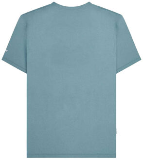 Lambretta Heren Neo SS25 Doel T-Shirt (Rookblauw)