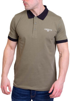 Lambretta Heren Origineel SS24 Poloshirt (Kaki Groen)