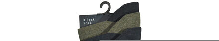 Lambretta Heren Paisley Sokken (Pak van 3) (Grijs/Navy/Kaki Grijs) - maat EU 39 - 45