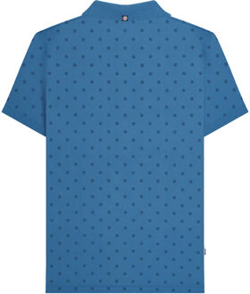 Lambretta Heren Premium AW24 Target Polo Shirt (Donkerblauw/Navy) Blauw Multi - 3XL