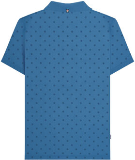 Lambretta Heren Premium Target All-Over Print Big & Tall Polo Shirt (Donkerblauw/Navy) - maat 4XL Blauw Multi