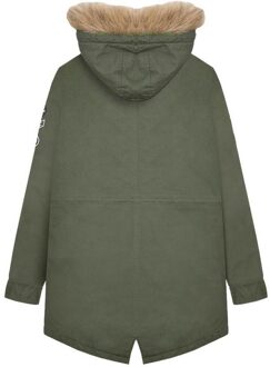 Lambretta Heren Sherpa gevoerde Parka (Kaki Groen) - 3XL