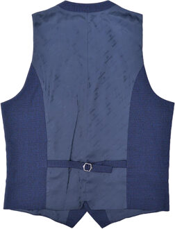 Lambretta Heren Spencer Geruite Gilet (Marineblauw) Navy - 44 inch