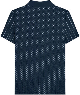 Lambretta Heren SS24 Polka Dot Poloshirt (Marine) Navy