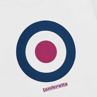 Lambretta Heren SS24 Target T-Shirt (Wit) - maat