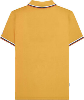 Lambretta Heren SS25 Driekleurige Polo Shirt (Goud) - maat 2XL