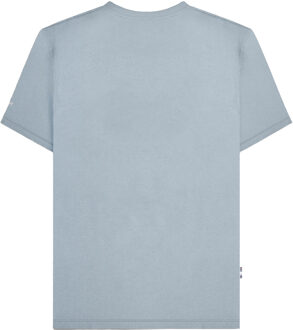 Lambretta Heren SS25 Geometrisch T-shirt (Schemerig blauw) - 2XL