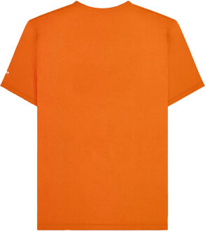 Lambretta Heren SS25 Racing Stripe Big & Tall T-Shirt (Oranje)