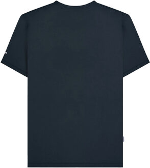 Lambretta Heren SS25 Racing Stripe T-shirt (Marine, Rood, Wit) - maat 2XL Navy