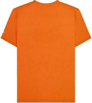 Lambretta Heren SS25 Racing Stripe T-shirt (Oranje)