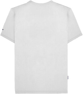 Lambretta Heren SS25 Racing Stripe T-shirt (Wit/Navy/Azure) - maat XL Blauw en wit