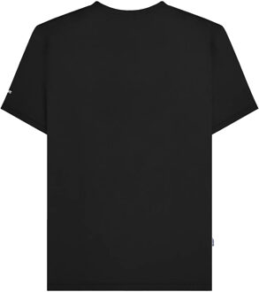 Lambretta Heren SS25 Racing Stripe T-shirt (Zwart) - maat L