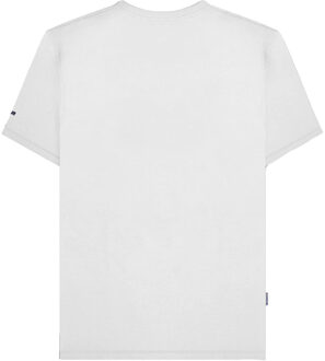 Lambretta Heren SS25 Scooter Strepen T-Shirt (Wit) - maat L