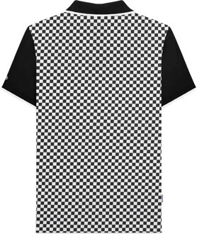 Lambretta Heren SS25 Tweekleurig Groot & Lang Poloshirt (Zwart, Wit)