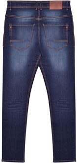 Lambretta Heren Stafford Slim Jeans (Donkerblauw) - 40 Lang