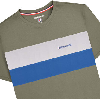 Lambretta Heren T-shirt met korte mouwen (Kaki Groen) - maat L