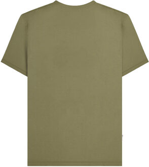 Lambretta Heren Target Kwadrant Groot & Lang T-Shirt (Khaki) - maat Kaki