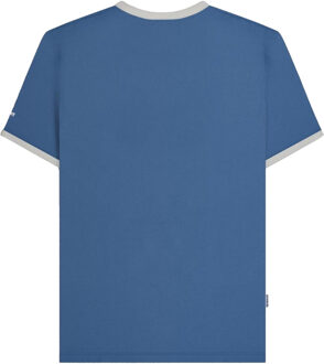 Lambretta Heren Target Ringer T-shirt (Maanlicht Oceaan) - maat 2XL Middelblauw