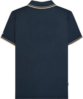 Lambretta Heren Tipped Big & Tall Polo Shirt (Donker Navy) - maat L