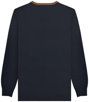 Lambretta Heren Tipped Gebreide Trui (IJs/ZWart) - maat 2XL Donkergrijs