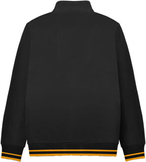 Lambretta Heren Tipped Kwart Rits Sweatshirt (Zwart/Goud) - maat 4XL