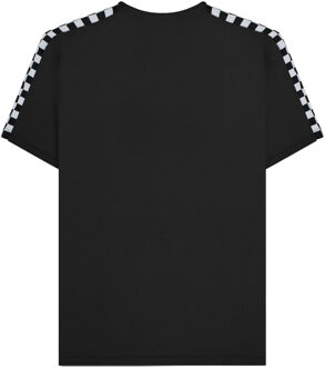 Lambretta Heren Tweekleurig Taped T-shirt (Zwart)