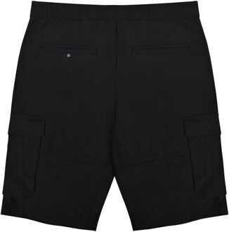 Lambretta Heren Utility SS25 Cargo Shorts (Zwart) - 34 Normaal