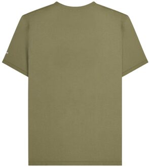 Lambretta Heren Vinyl Record T-Shirt (Khaki) - maat 2XL Kaki