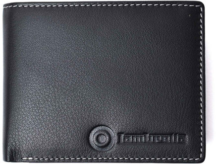 Lambretta Logo Leren Portemonnee (Zwart) - One Size