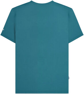 Lambretta Mannen Scooter Merken T-Shirt (Gulf Coast) Middelblauw