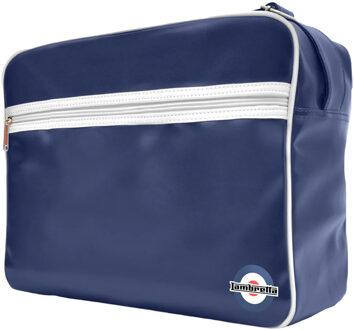 Lambretta Unisex Retro Tas voor Volwassenen (Marine / Wit) - maat Navy
