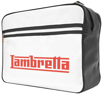 Lambretta Unisex Volwassen Logo Cabin Bag (Zwart/Wit) - maat