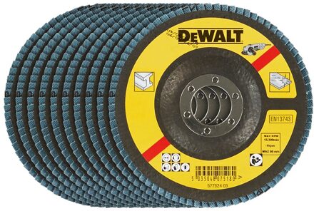 Lamellen schuurschijf, Ø115mm, K36 - DT3292-QZ - 10 stuks - DT3292-QZ