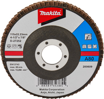 Lamellenschuurschijf 115mm A80 - D-27252 D-27252