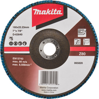 Lamellenschuurschijf 180mm Z80 - D-63840-10 D-63840-10