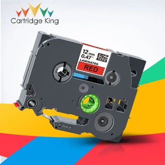 Laminated tze-431 Label Tape 12mm tz 431 tze431 Black on Red Printer Ribbon Compatible for Brother P-Touch 1000 1010 Label Maker