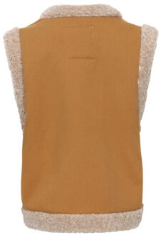 Lammy boho gilet borduursels voor meisjes in de kleur Geel - 116/122