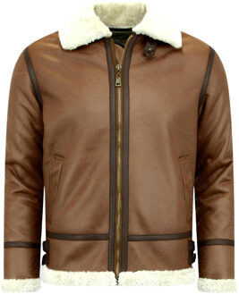 Lammy Coat - Shearling jacket - Bruin - Maat: L