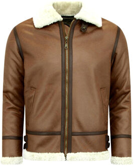 Lammy Coat - Shearling jacket - Bruin - Maat: XS