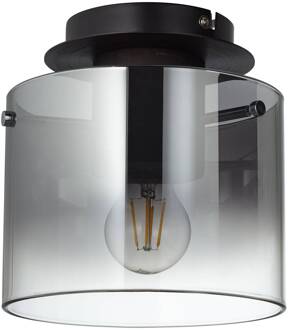 lamp Beth plafondlamp 20cm koffie / rookglas | 1x A60, E27, 60W, gf normale lampen niet gespecificeerd Geschikt voor LED-lampen | Dimbaar bij gebruik van geschikte lampen
