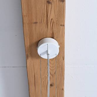 Lamp Discus 55cm walnoot europees wit europees notenhout, wit