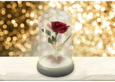 lamp Disney Belle en het beest 15 x 15 x 20 cm rood