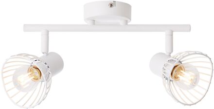 lamp Elhi spot buis 2 licht wit | 2x D45, E14, 40W, geschikt voor vallampen (niet inbegrepen) | Schaal A ++ tot E | Hoofden draaien