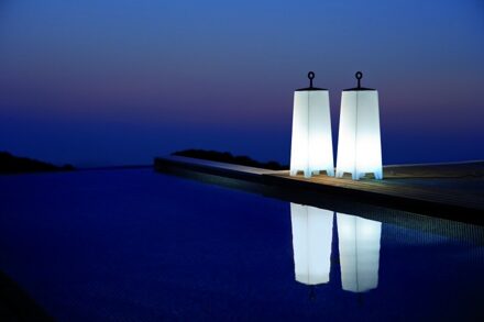 Lampara Mora Wit Verlicht