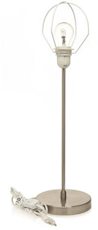 Lampen standaard zilver met E27 fitting 46 cm - Sfeerlampen/sfeerverlichting - Lampen standaard zonder kap