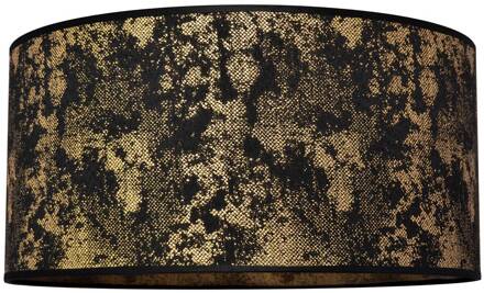 Lampenkap Abba E27 Ø 40/hoogte 20 cm zwart/goud zwart, goud