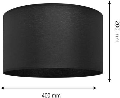 Lampenkap Alba, Ø 40 cm, E27, zwart