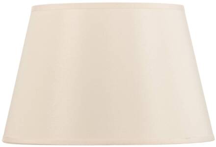 Lampenkap Cone hoogte 18 cm, chintz ecru/wit ecru, wit